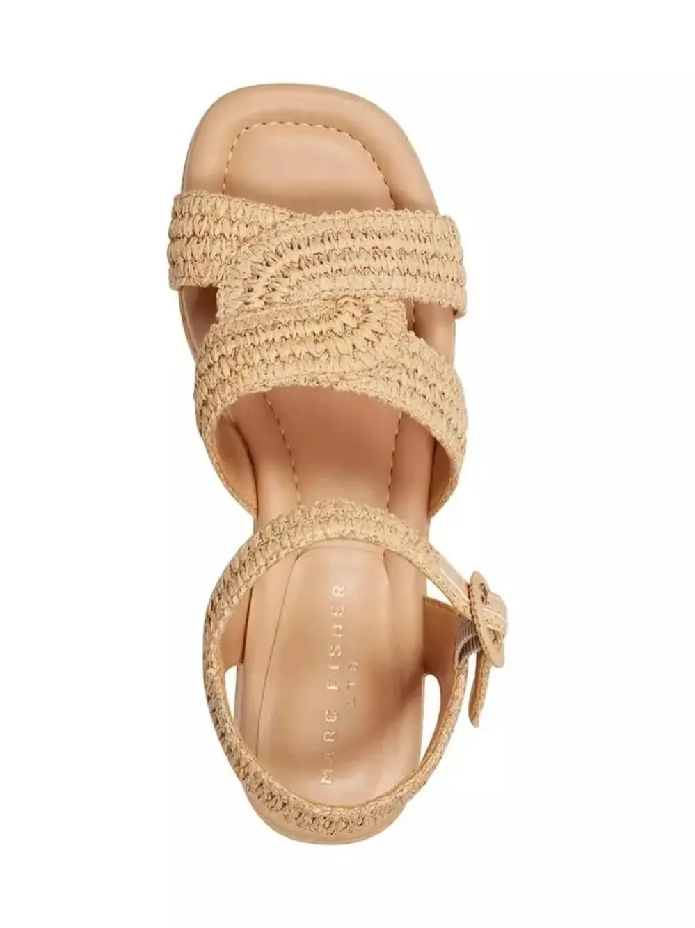 Marc Fisher Light Natural Payley Espadrille Wedge Sandals